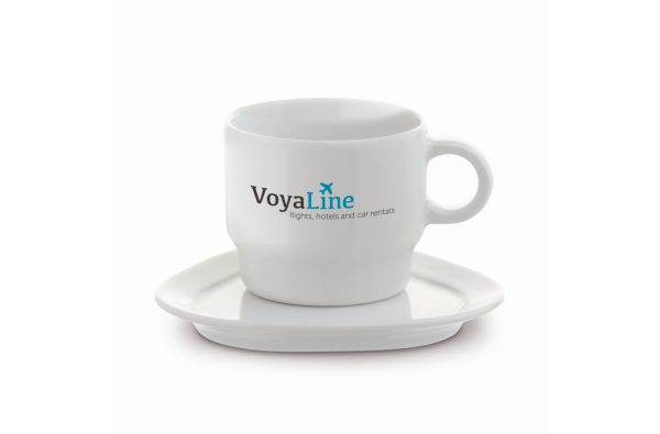 Cup triangle saucer Satellite 150ml