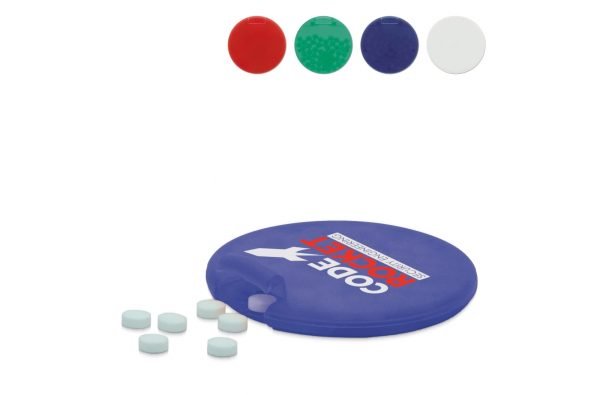 Miętówki w okrągłym opakowaniu