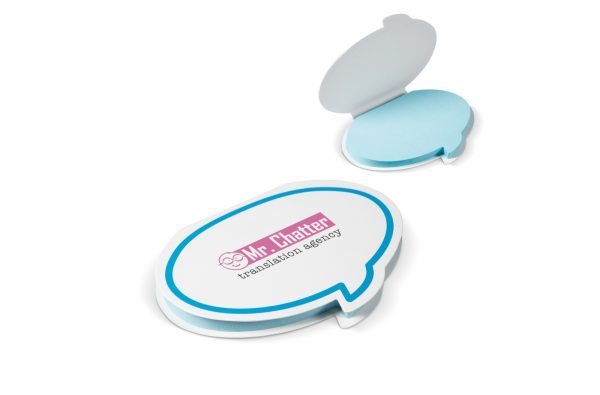 Notes samoprzylepny w kształcie chmury