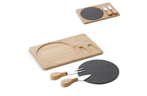 Bambusowy zestaw do serów