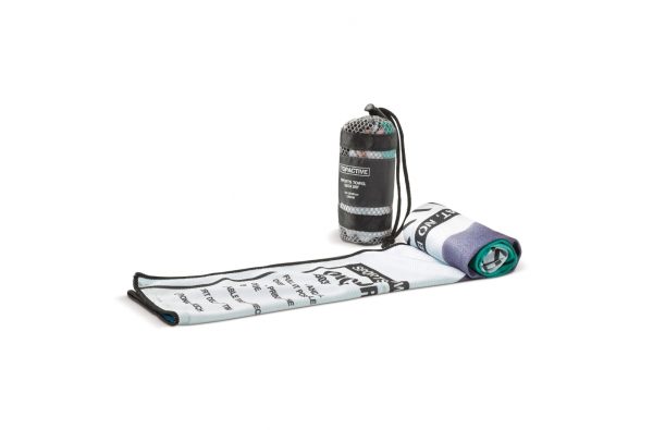 Ręcznik fitness z nadrukiem i pokrowcem