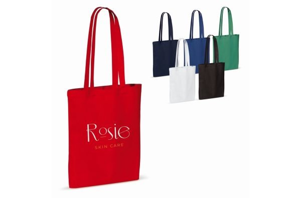 Torba z bawełny z recyklingu z dnem 140g/m² 38x42cm