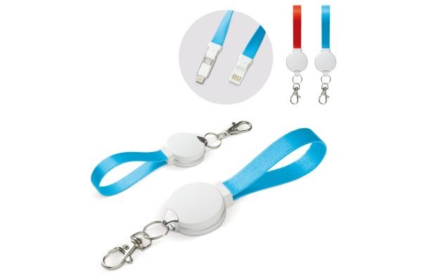 Kabel do ładowania w breloku 3 w 1